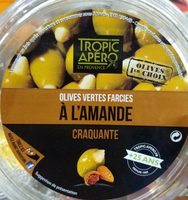 Olives vertes farcies à l'amande craquante
