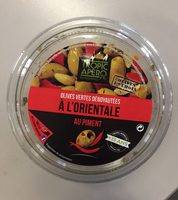 Olives vertes dénoyautées à l'orientale - au piment