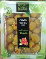 Olives Vertes Farcies au Poivron Véritable