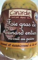 Foie gras de canard entier mi-cuit au poivre