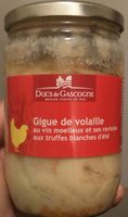 Gigue de volaille au vin moelleux et ses ravioles aux truffes blanches d'été
