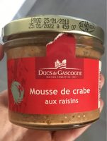 Mousse de crabe aux raisins