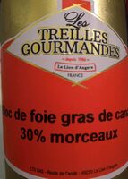 Bloc de foie gras de canard 30% mcx mi-cuit