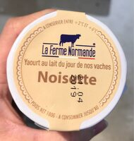 Yaourt au lait du jour de nos vaches noisette