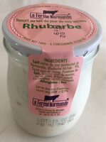 Yaourt au lait de nos vaches à la Rhubarbe