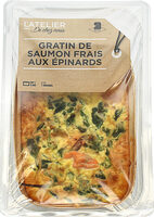 Gratin de saumon frais aux épinards