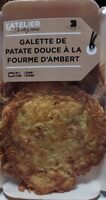 Galette de patate douce à la fourme d'Ambert