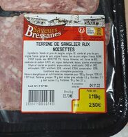 Terrine de sangliers aux noisettes