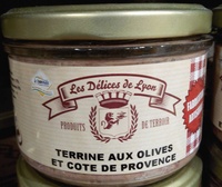 Terrine aux olives et cote de Provence