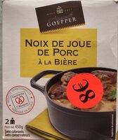 Noix de joue de porc à la bière