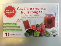 Coulis extra de fruits rouges