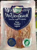 Potjevlesch Terrine aux 3 viandes (Porc, poulet, lapin)