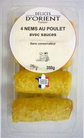 4 Nems au poulet + sauces DELICES D'ORIENT