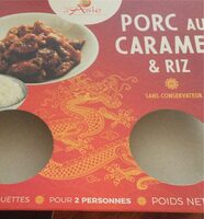 Porc au caramel et riz