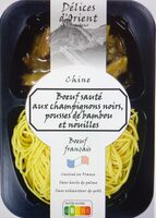 Boeuf saute et nouilles