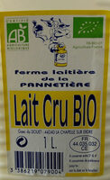 Lait cru bio