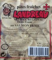Pates fraîches Demi Lune au saumon fumé