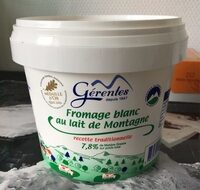 Fromage blanc au lait de montagne Laiterie Gerentes, 40% MG