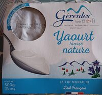 Yaourt brassé nature x4