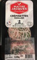 Crepinette persillée, MAITRE JACQUES, 3 pièces, barquette