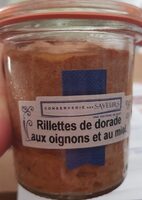 Rillettes de Dorade aux oignons et au miel