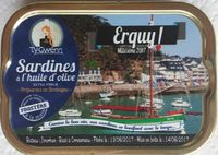 Sardines à l'Huile d'Olive Extra Vierge Erquy Millésime 2017