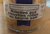 Rillettes aux crevettes rôties au beurre salé