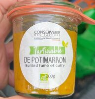 Tartinable de potimaron au lard fumé et curry