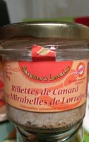 Rillettes de canard aux mirabelles de Lorraine