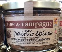 Terrine de campagne au pain d'epices