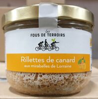 Rillettes de canard aux mirabelles de Lorraine