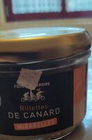 Rillettes de canard aux mirabelles de Lorraine 300g