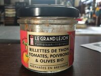 Rillettes de thon tomates poivrons et olives bio