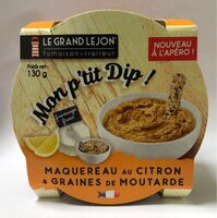 Mon p'tit Dip Maquerau au citron & graines de moutarde