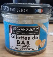 Rillettes de bar au Yuzu