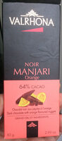 Chocolat Noir Manjari à l'orange