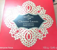 Coffret Valrhona Par Christian Lacroix 16 Bonbons De Chocolat Noir