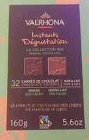 Instants dégustation 32 carrés de chocolat noir & lait