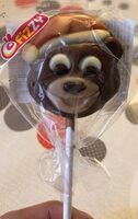Sucette chocolat au lait décoré