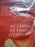 Chips craquantes au chèvre et piment d'espelette