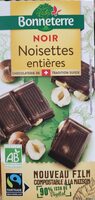 Chocolat noir noisettes entières