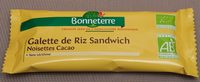 Galette de Riz Sandwich Noisettes Cacao