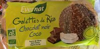 Galette de riz au Chocolat noir et  coco
