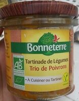 Tartinade de legumes Trio de poivrons