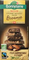 Chocolat noir fourré dessert façon Brownie