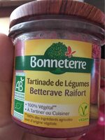 Tartinade de légume betterave raifort