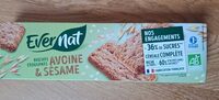 Biscuits croquants avoine & sesame