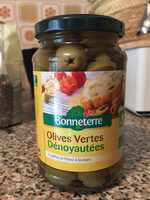 Olives vertes dénoyautées Bio