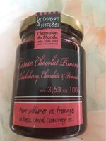 Confiture cerise noire au chocolat et piment espelette