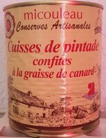 Cuisses de pintade confites